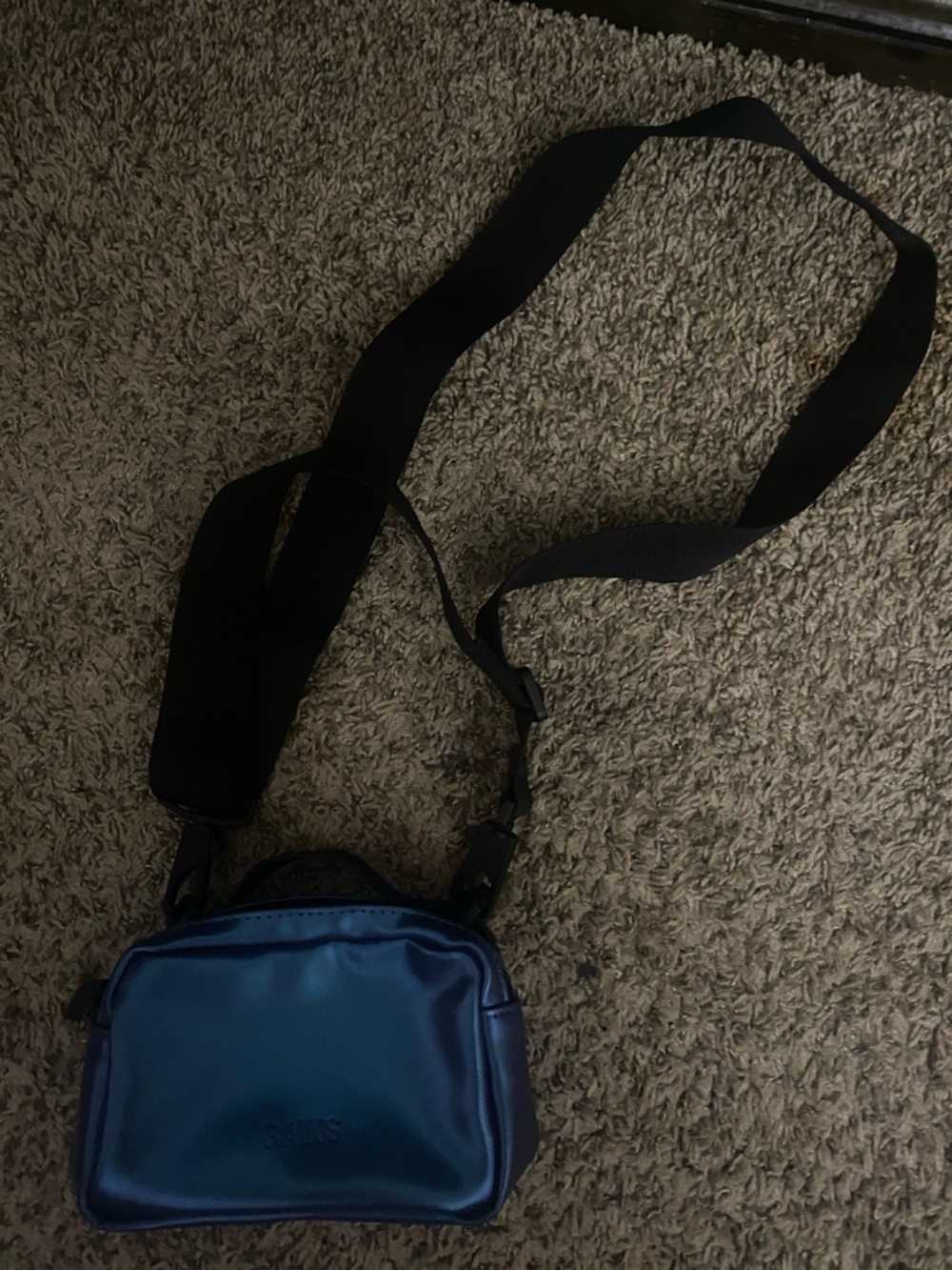 NWOT RAINS Crossbody Purse In Sonic Blue
